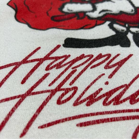 Vintage Walmart Happy Holidays Santa Sweatshirt XL - Picture 6 of 6